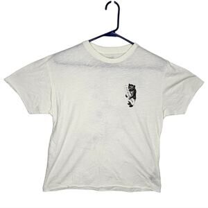 Anthropology The Original Retro Brand Short Sleeve Raw Hem California Tee Sm NEW